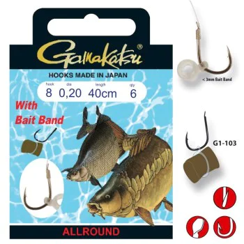 Вързани куки GAMAKATSU Bait Band Rig G1-103