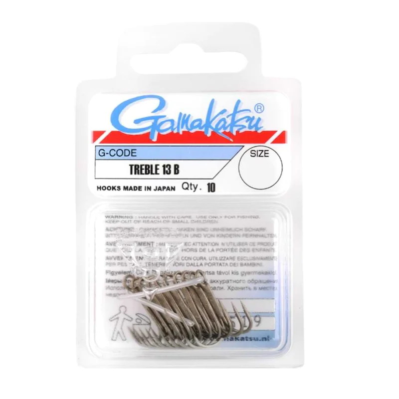 Куки тройни GAMAKATSU 13B Treble Bronze