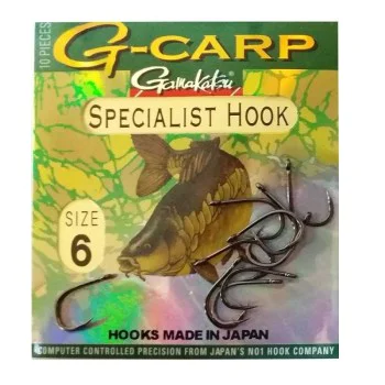 Куки шаранджийски GAMAKATSU G Carp Specialist Black