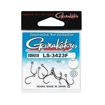 Куки единични GAMAKATSU LS-3423F New Label Hooks Black
