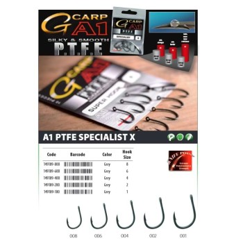 Куки шаранджийски GAMAKATSU G Carp A1 PTFE Specialist X