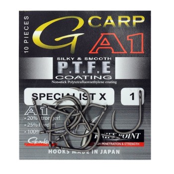 Куки шаранджийски GAMAKATSU G Carp A1 PTFE Specialist X