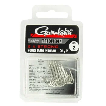 Куки тройни GAMAKATSU Treble 18 Tinned