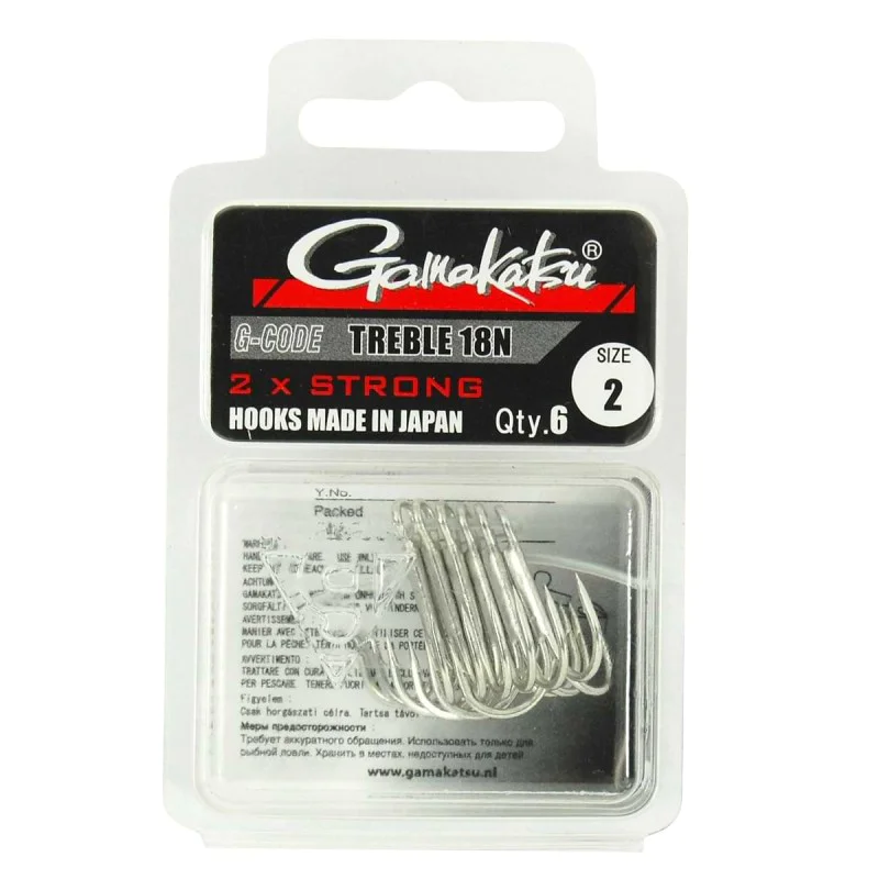 Куки тройни GAMAKATSU Treble 18 Tinned