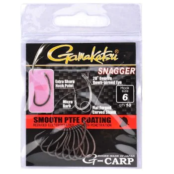 Куки шаранджийски GAMAKATSU G Carp PTFE Snagger