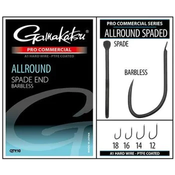 Куки GAMAKATSU Pro-C Allround Spade A1 PTFE BL