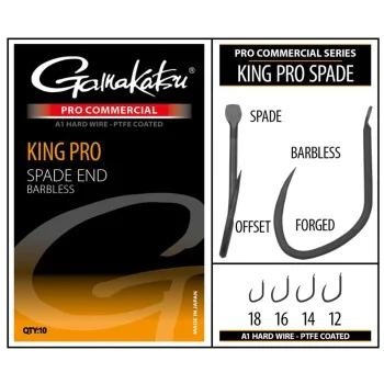 Куки GAMAKATSU Pro-C King Pro Spade A1 PTFE BL