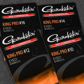 Куки GAMAKATSU Pro-C King Pro Eyed A1 PTFE BL