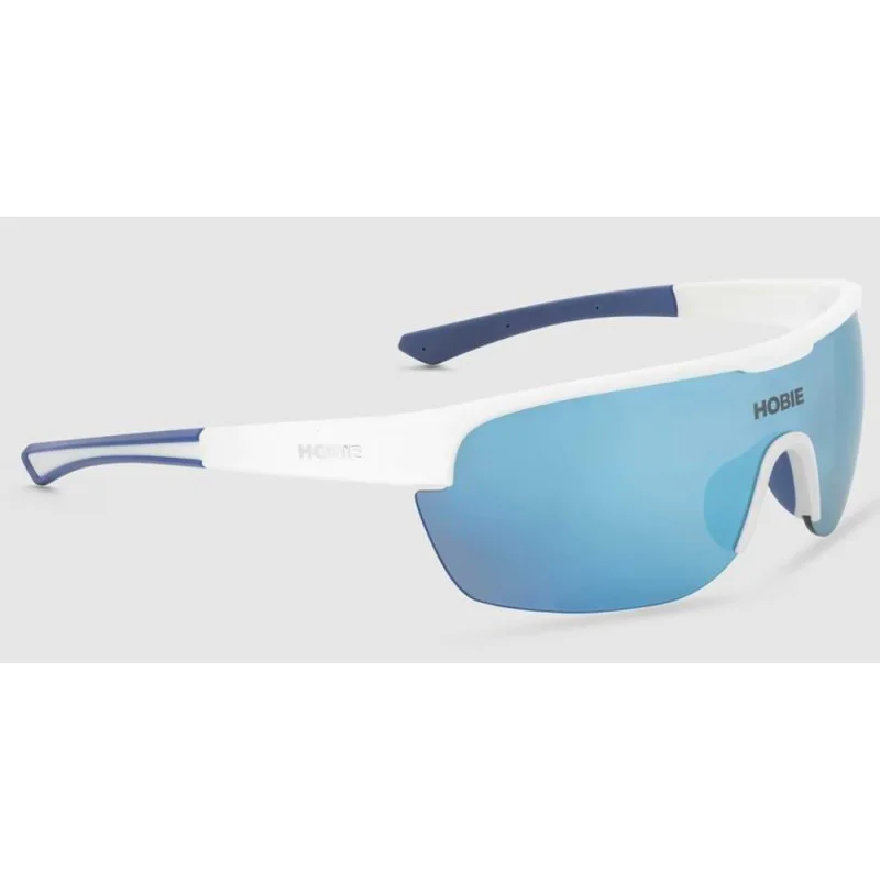 Очила HOBIE Echo Sunglasses - Satin White-Blue with Grey-Cobalt Mirror