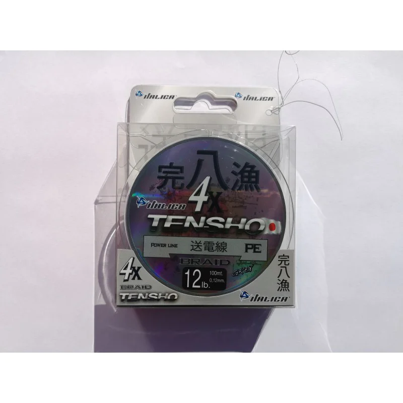 Плетено влакно ITALICA Bobina Filo 4X Tensho Grey 100m