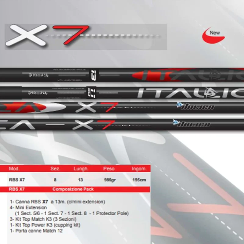 Щека ITALICA RBS X7 Pole 13m