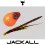 Tai Rubber JACKALL Bakuryu PB BIN-BIN Dama Slide 130g