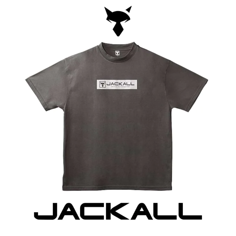Тениска JACKALL SS Box Logo T-Shirt Charcoal