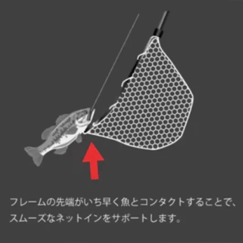 Кеп JACKALL Tactical Landing Net 240 - Black/Red