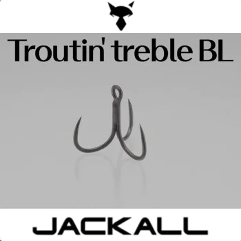 Куки тройни JACKALL TIMON Troutin' Treble BL 20P