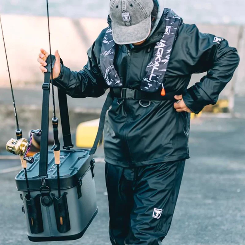 Чанта за аксесоари JACKALL Tackle Container R Dark Grey - Large