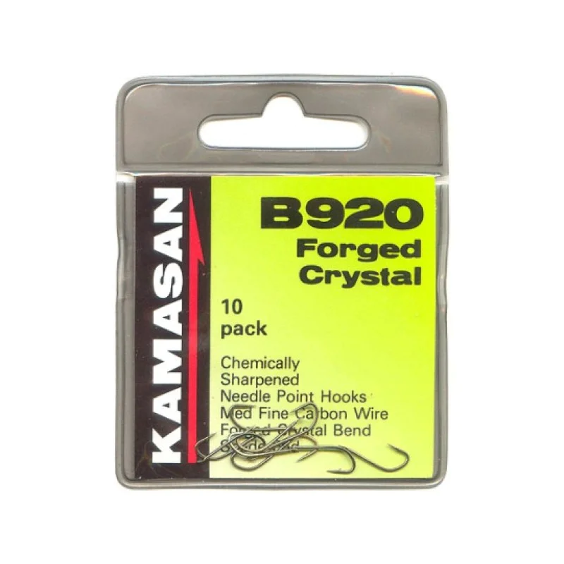 Куки единични KAMASAN B920 Forged Crystal