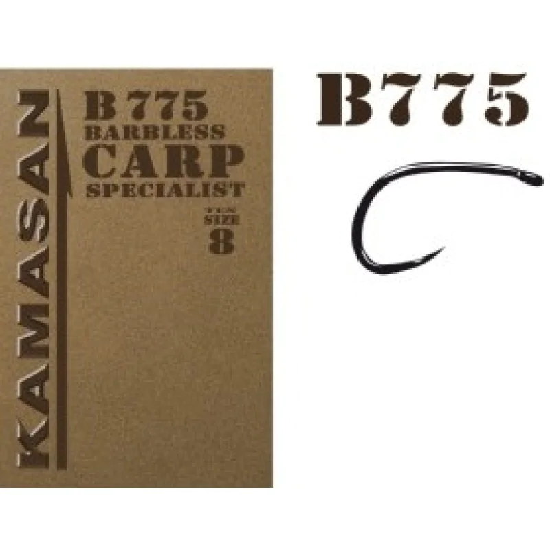 Куки шаранджийски без контра KAMASAN B775 Carp Specialist Barbless