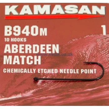 Куки единични - морска KAMASAN B940m Aberdeen Match Sea Hooks