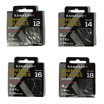 Вързани куки KAMASAN Animal Heavy Hooks To Nylon