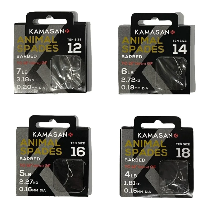 Вързани куки KAMASAN Animal Heavy Hooks To Nylon