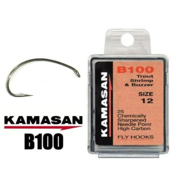 Куки единични - пъстърва KAMASAN B100 Trout, Shrimp and Buzzer