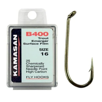 Куки единични - пъстърва KAMASAN B400 Trout Emerger Surface Film