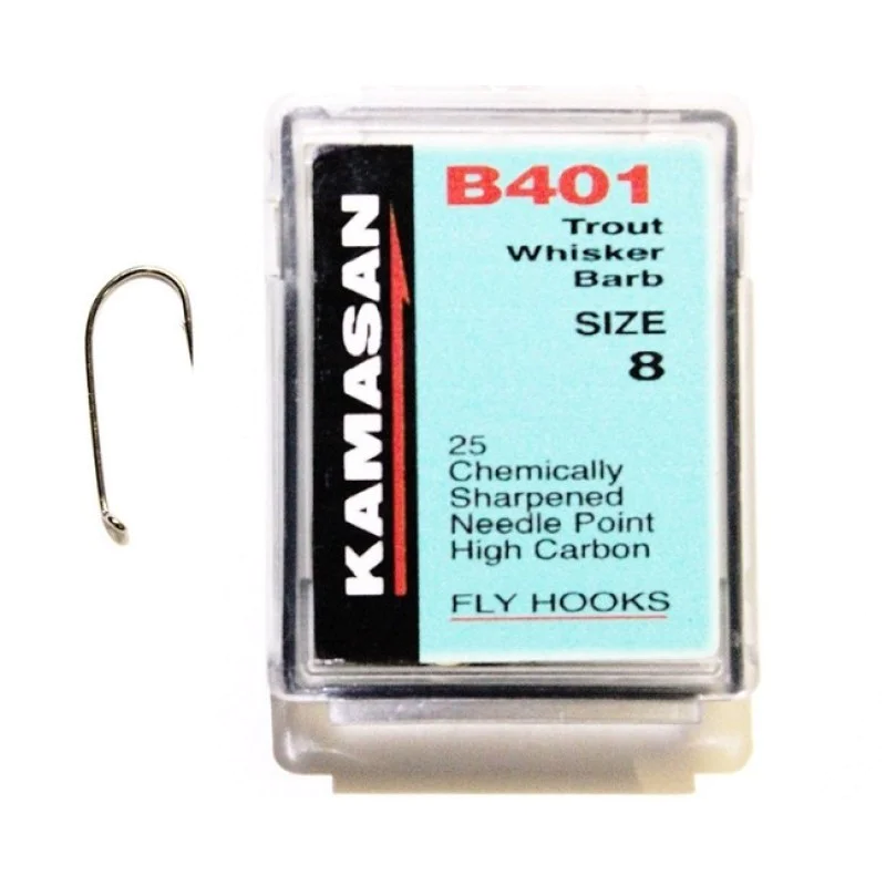 Куки единични - пъстърва KAMASAN B401 Trout Whisker Barb