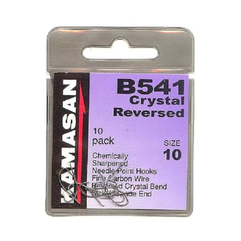 Куки единични KAMASAN B541 Crystal Reversed