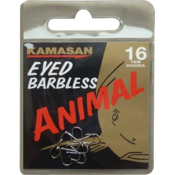 Без контра - с ухо KAMASAN Animal Barbless Eyed