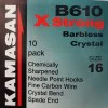 Куки единични без контра KAMASAN B610 X Strong Barbless Crystal