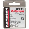 Куки единични KAMASAN B611 X Strong Wide Gape Nickel