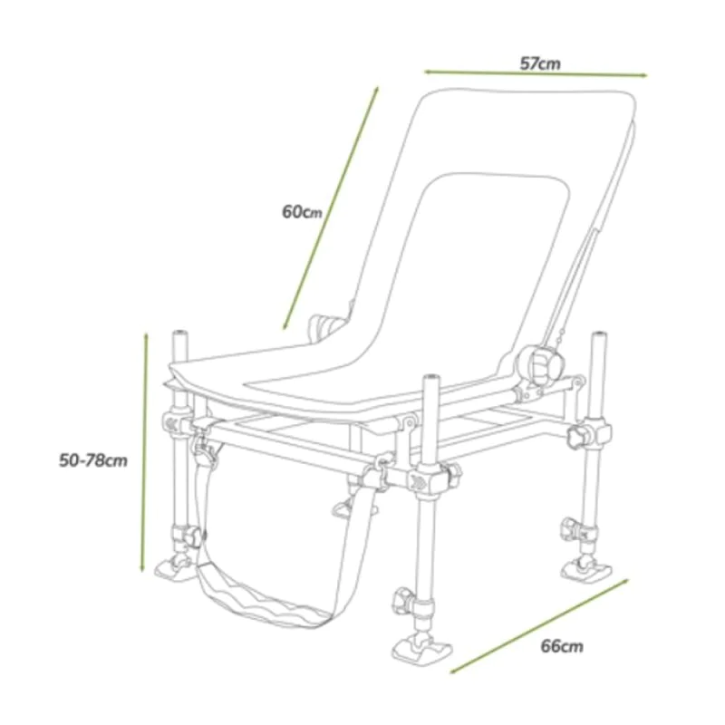 Фидер стол KORUM Supa Lite Stretch Feeder Chair S23