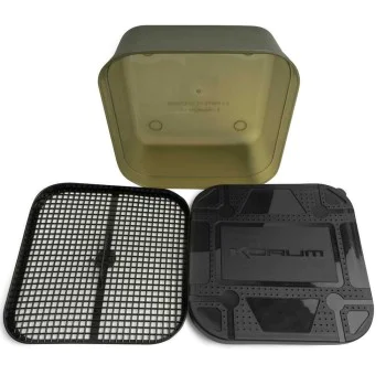 Кутия за стръв KORUM Maggot Tub And Riddle - 2.1Pt/1.2L