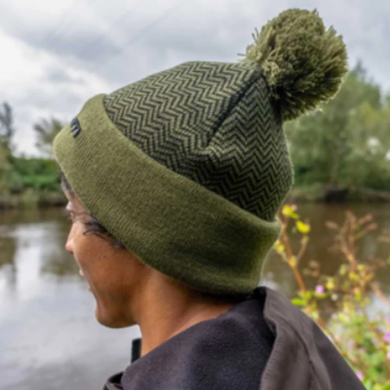Зимна шапка KORUM Thermal Beanie Hat - Black/Olive