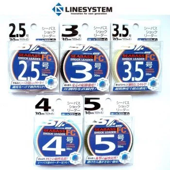 Влакно флуорокарбон LINESYSTEM Sea Bass Shock Leader FC - 30m