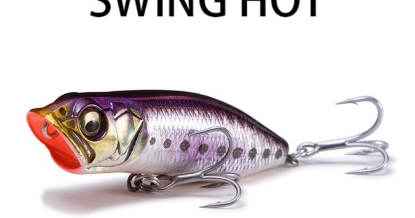 Leurre Flottant Megabass Swing Hot 60 Mm - 7g, Couleur Inakko, Pour Pêche En Mer (neuf)