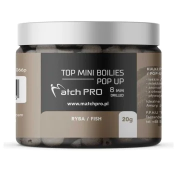 Плуващи топчета MatchPro Top Boilies Pop Up 8mm 20g Fish