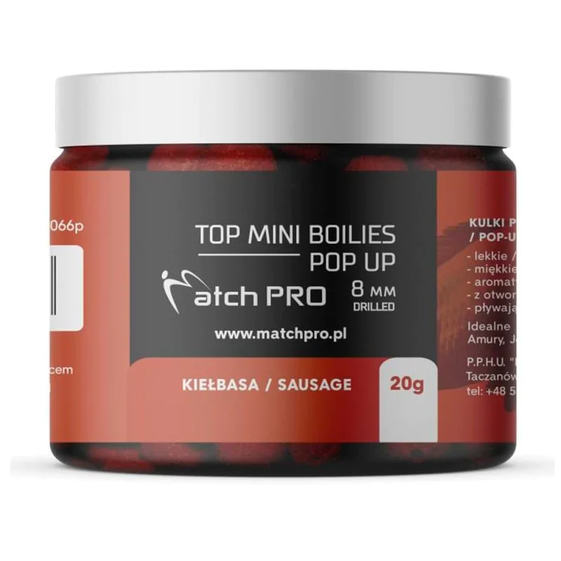 Плуващи топчета MatchPro Top Boilies Pop Up 8mm 20g Sausage