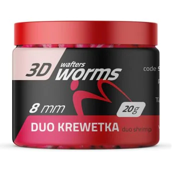 Уафтери MatchPro Top Worms Wafters 3D 8mm 20g Duo Shrimp