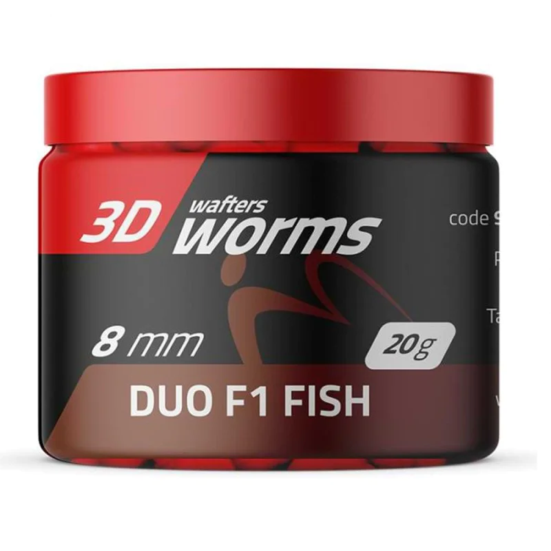 Уафтери MatchPro Top Worms Wafters 3D 8mm 20g Duo F1 Fish