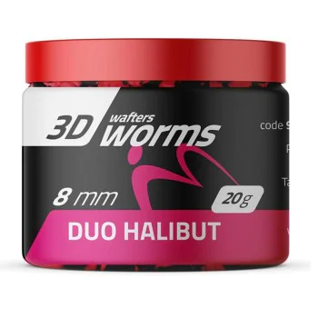 Уафтери MatchPro Top Worms Wafters 3D 8mm 20g Duo Halibut
