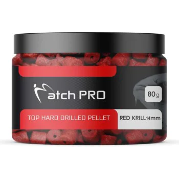 Разпробити пелети MatchPro Top Hard Drilled Pellets 14mm 80g Red Krill