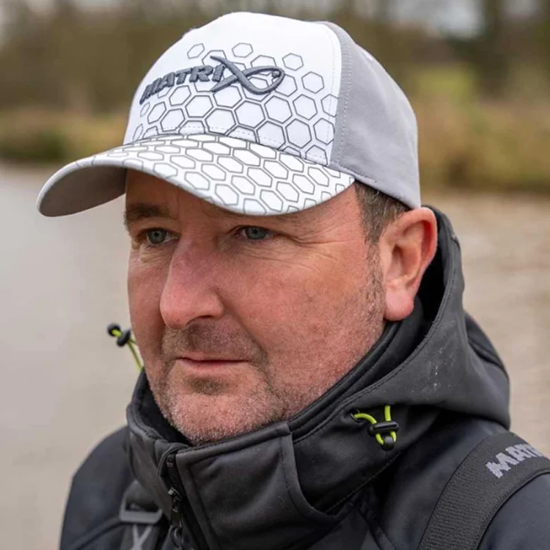 Шапка MATRIX Hex Print Baseball Cap White