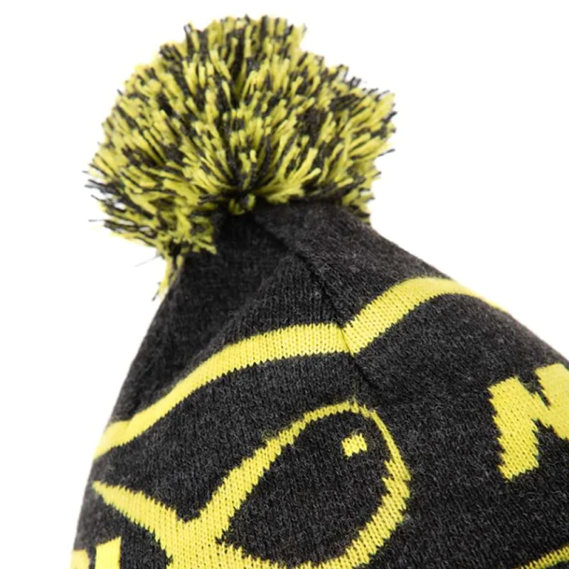 Зимна шапка MATRIX Lime & Grey Bobble Hat