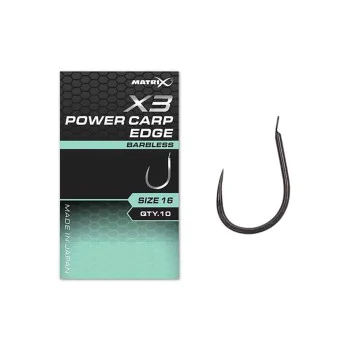 Куки единични MATRIX X3 Power Carp Edge Hook Barbless