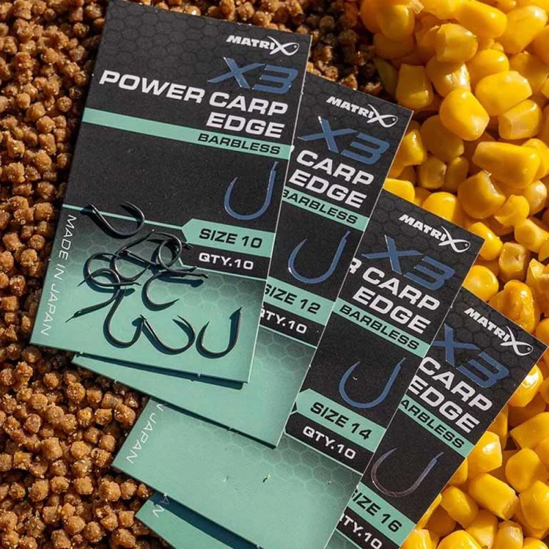 Куки единични MATRIX X3 Power Carp Edge Hook Barbless