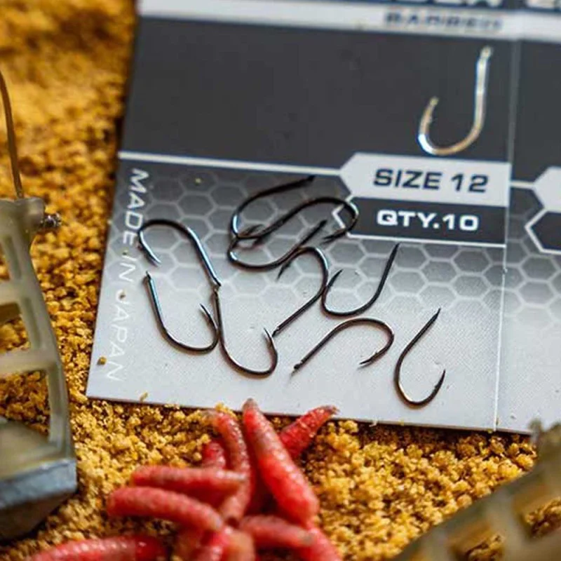 Куки единични MATRIX X1B Finesse Feeder Barbed