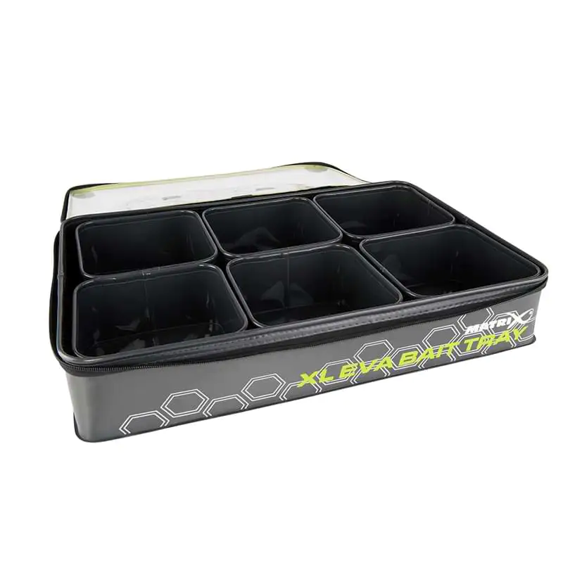 Чанта за стръв MATRIX XL Eva Bait Tray With 6 Tubs