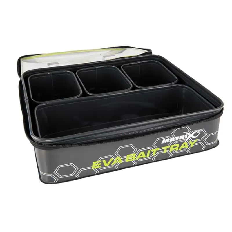 Чанта за стръв MATRIX Eva Bait Tray With 4 Tubs